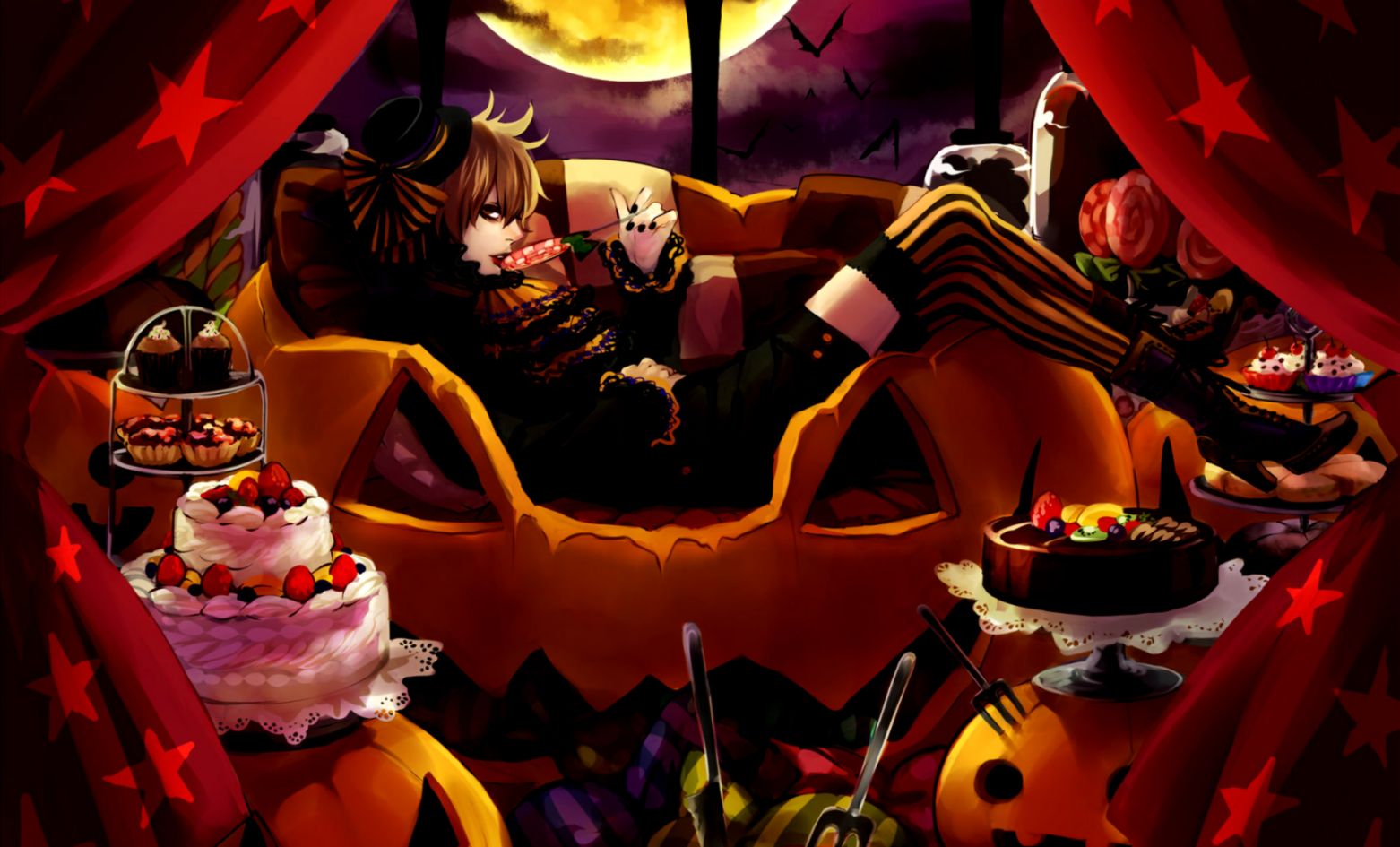 Happy Halloween  Anime Wallpaper by Siimeo on DeviantArt