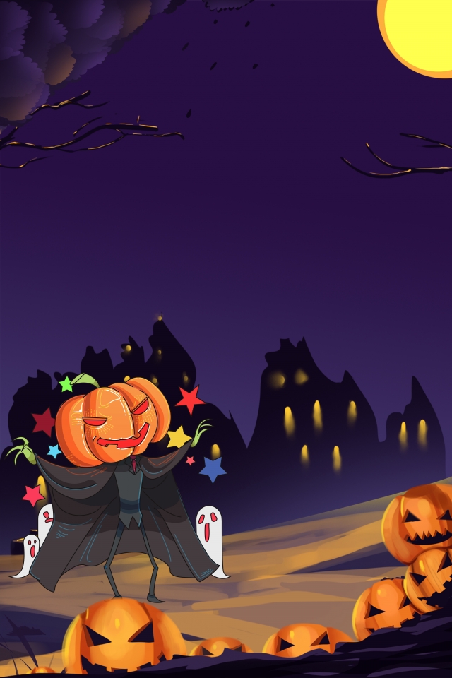 Background hóa trang halloween