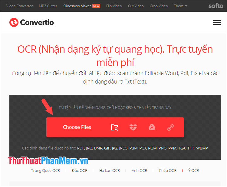 Chọn Choose Files