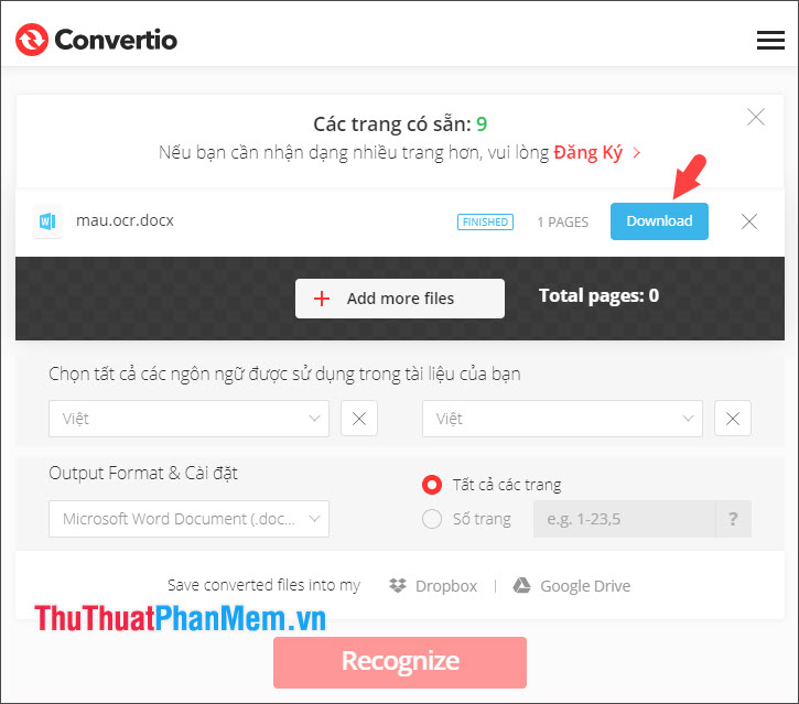 Chọn Download