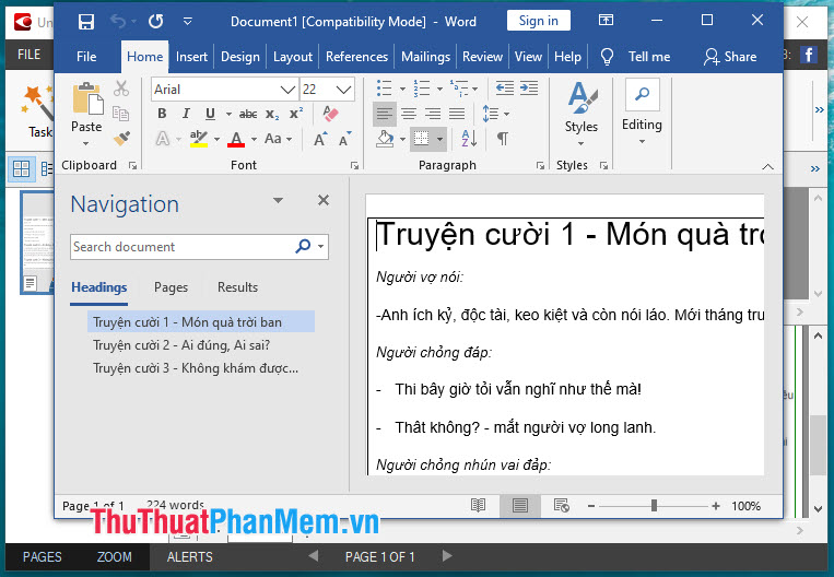 Phần mềm sẽ mở file Word chứa văn bản được chuyển đổi từ file JPG