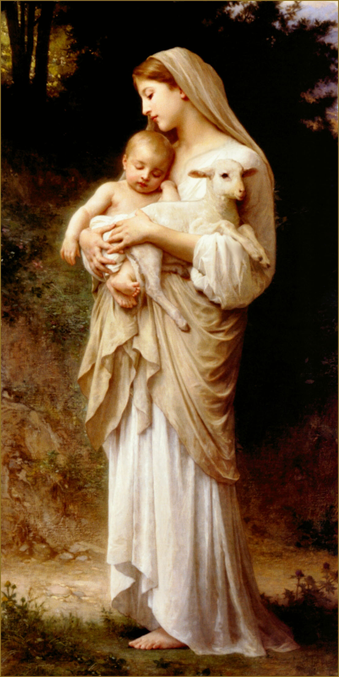 Bức ảnh đẹp về mẹ Maria với thiên chúa
