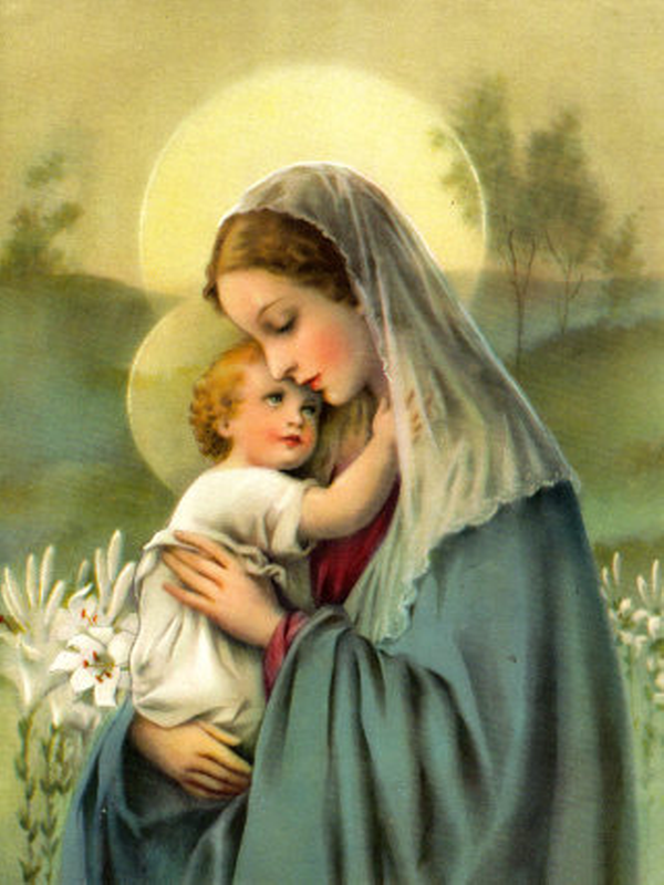 Hình ảnh mẹ Maria và thiên chúa