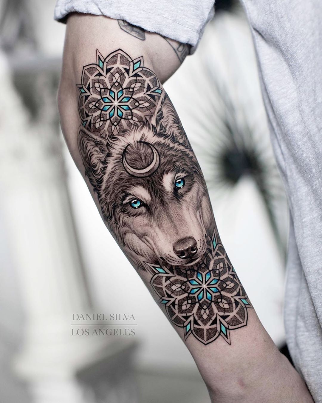 Hình Tattoo sói