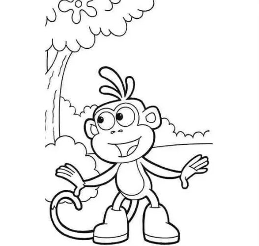 Hình ảnh con khỉ hoạt hình