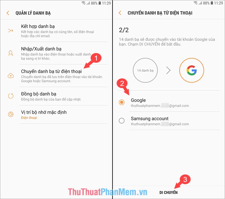 Cách sao lưu và đồng bộ danh bạ trên điện thoại Android lên Google