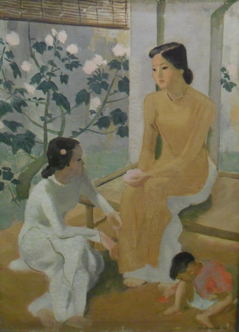 Bức tranh hai thiếu nữ và em bé