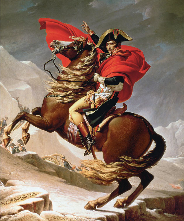 Bức tranh của Napoléon băng qua dãy Alps