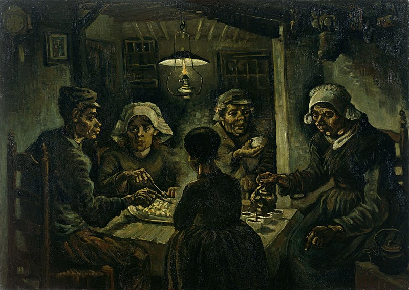 Bức tranh những người ăn khoai tây của van gogh