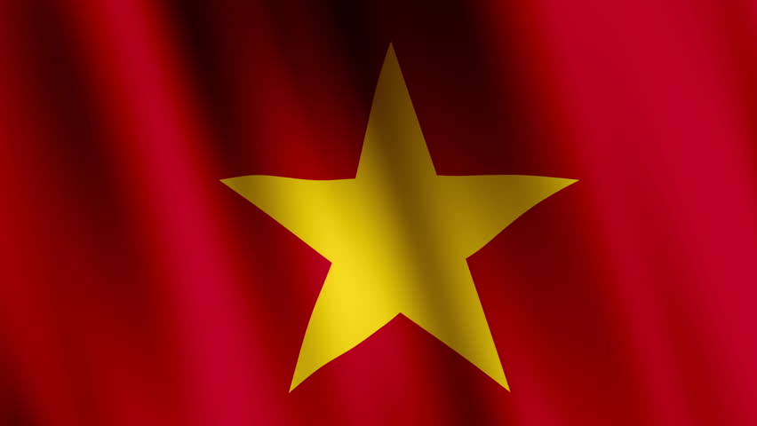 Hình hình họa lá cờ quốc kì của Việt Nam