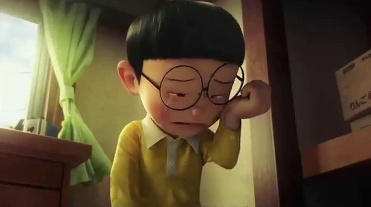 Ảnh nobita buồn và khóc