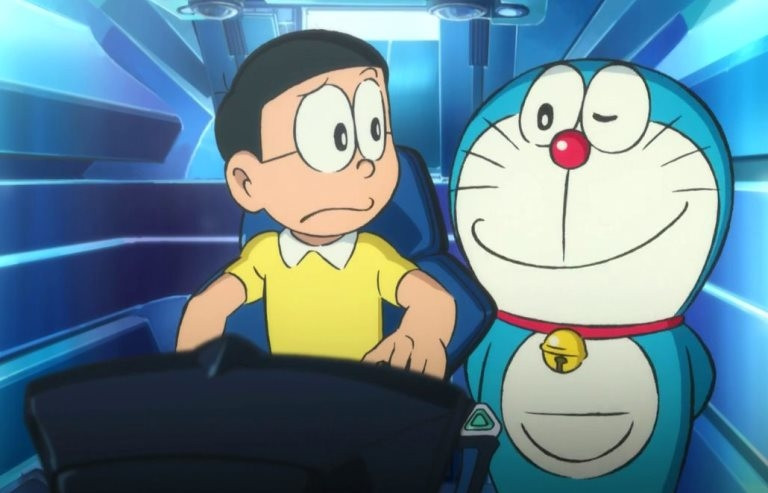 Hình ảnh gương mặt buồn bã của Nobita