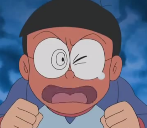Nobita buồn և hình ảnh tức giận