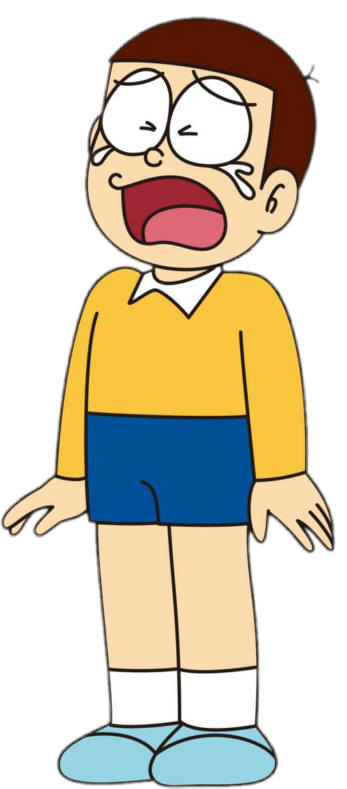 Hình Nobita đang khóc buồn