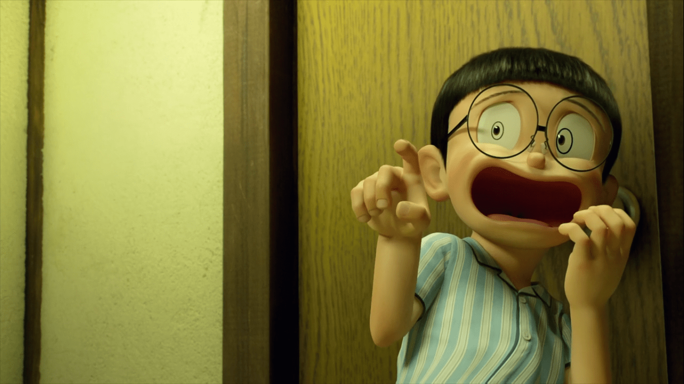 Hình ảnh nobita buồn và sợ hãi