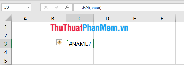 Cách sửa lỗi #NAME trong Excel