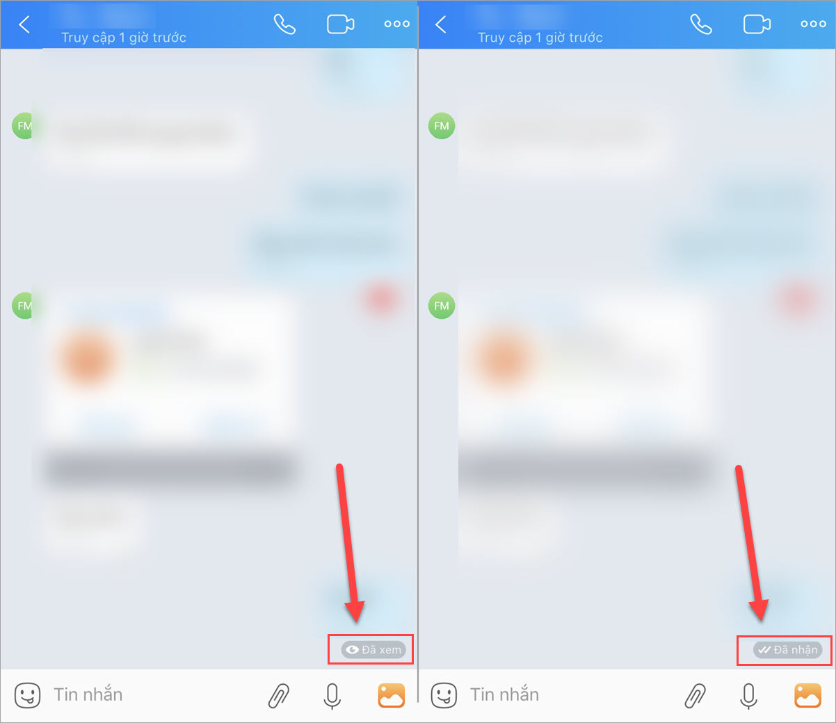 Cách tắt thông báo Đã xem trên Zalo trên điện thoại iPhone, Android