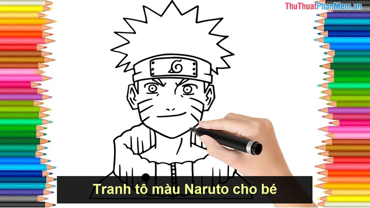 Tranh tô màu Naruto cho bé