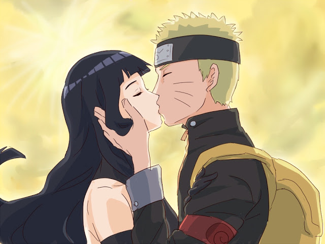 Hình ảnh Naruto hôn hinata