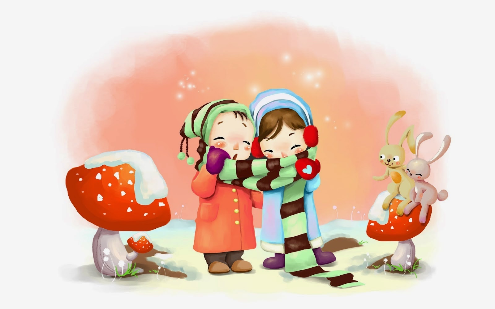 Hình ảnh hoạt hình tình yêu mùa đông