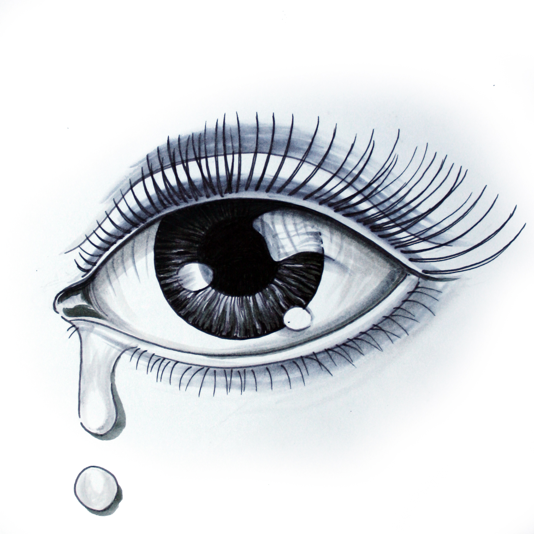 Hình ảnh 3D của những giọt nước mắt