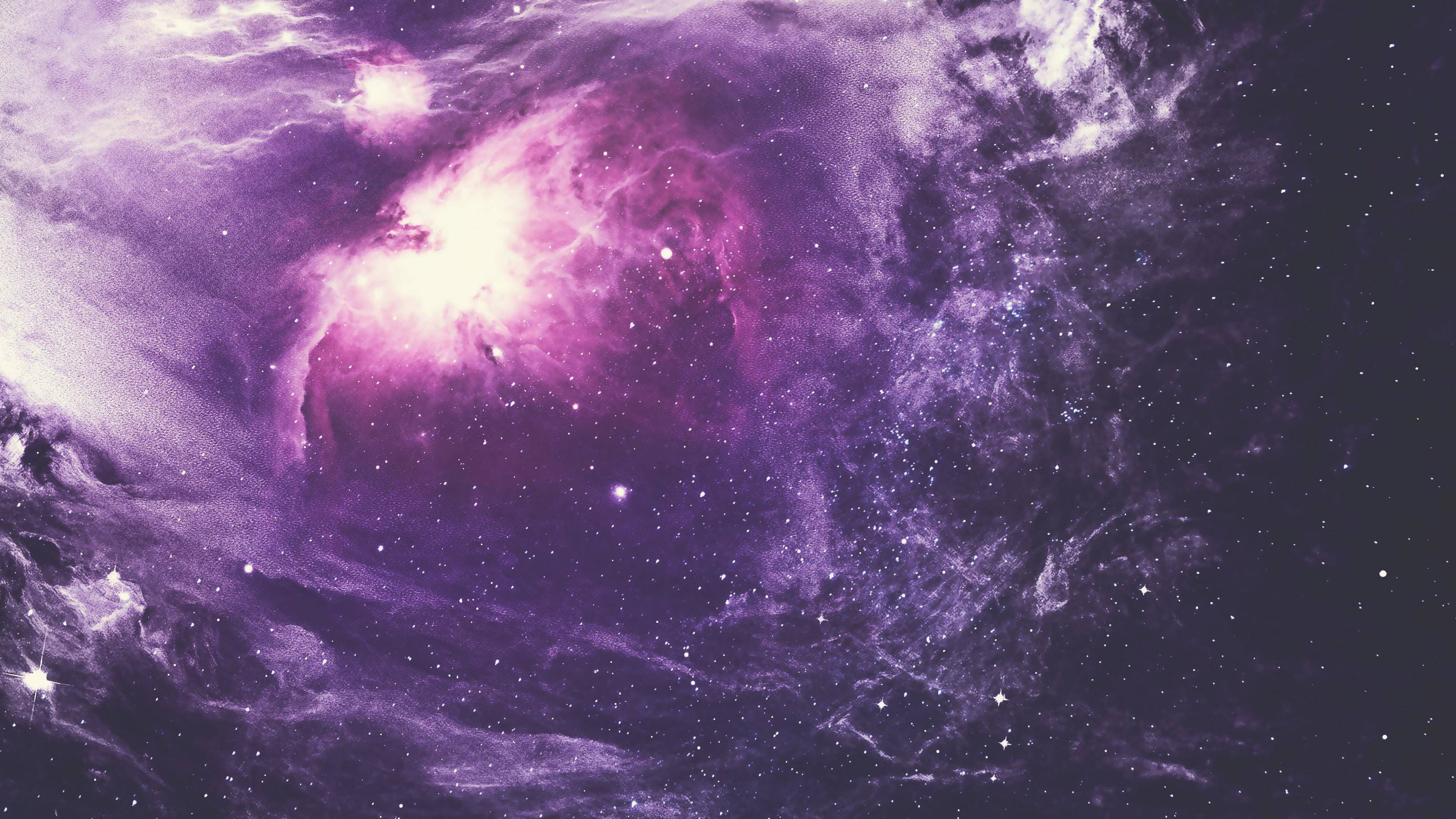 Hình nền dải ngân hà màu tím