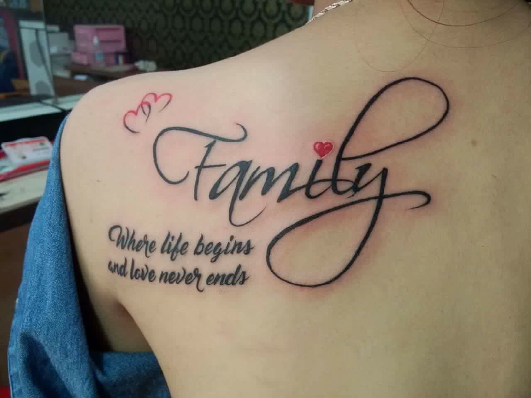 Family  Where life begins and love never ends Tattoo Family  Tattoo  quotes Family quotes tattoos Tattoos