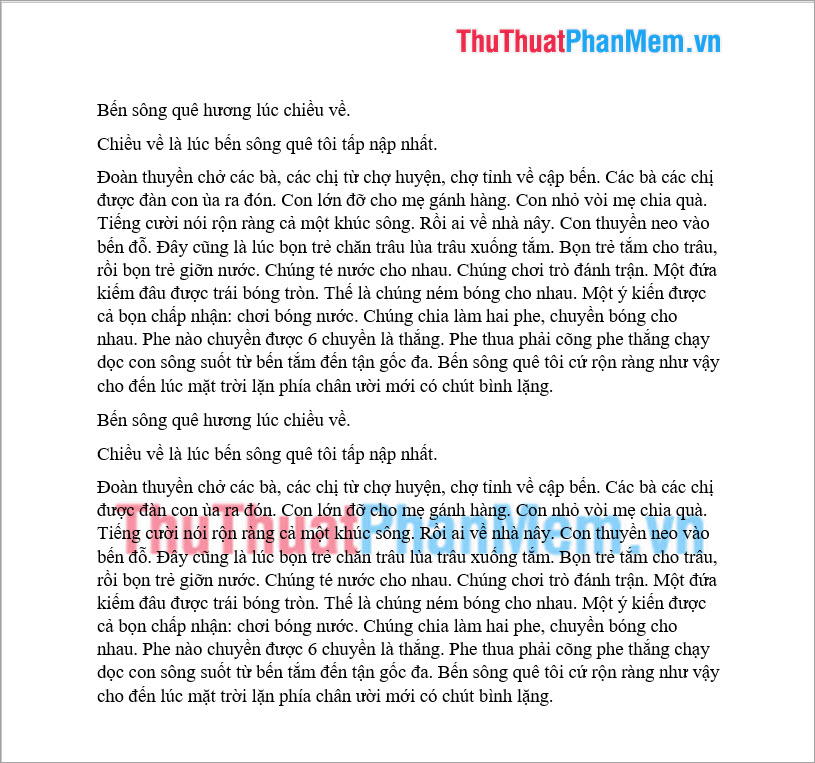 Kết quả sau khi tạo dấu Watermark bằng hình ảnh