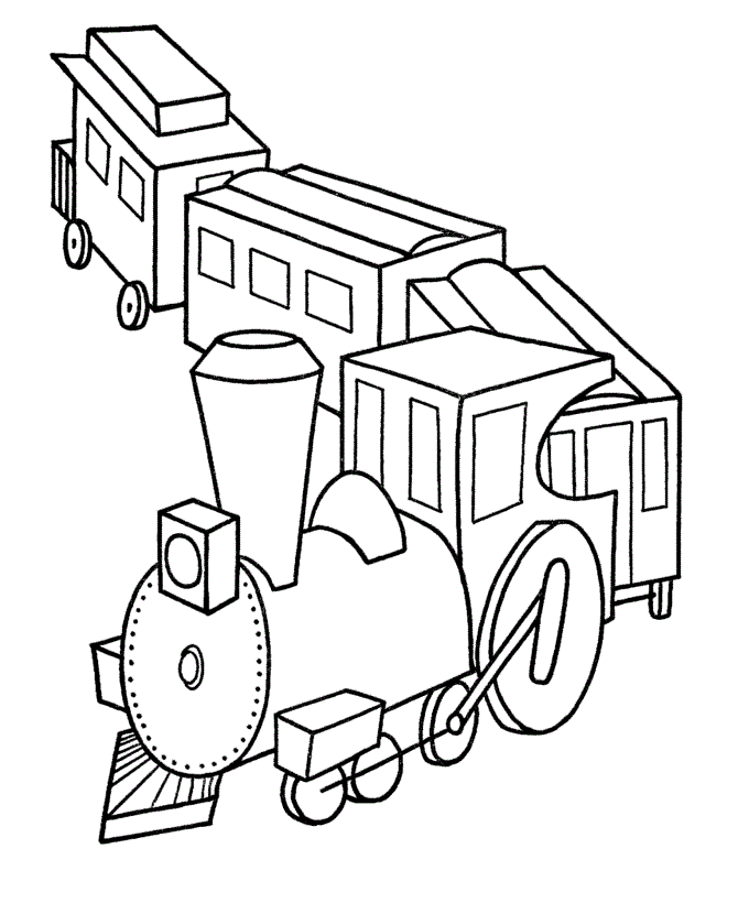 Xe lửa đơn giản để vẽ