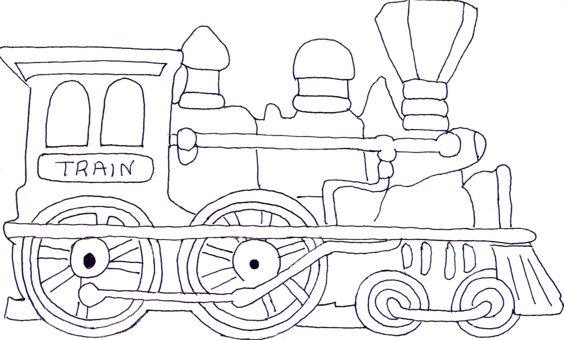 Trang tô màu xe lửa đẹp nhất cho trẻ em