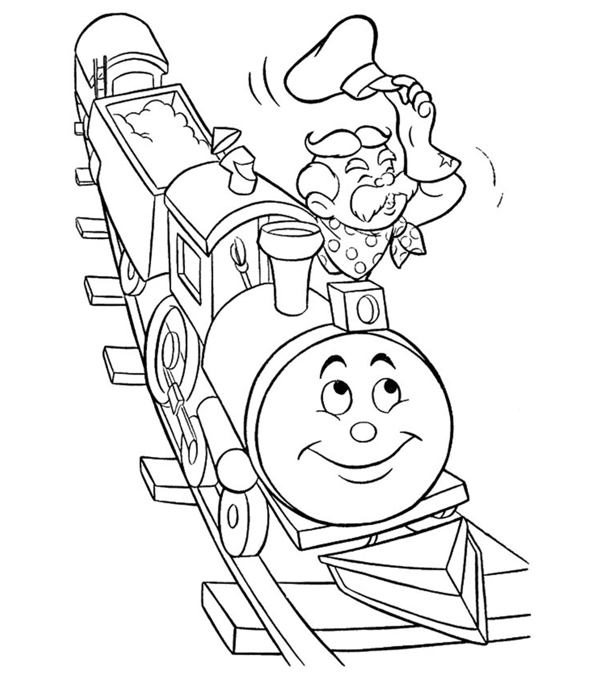 Trang màu tàu hỏa cho trẻ em