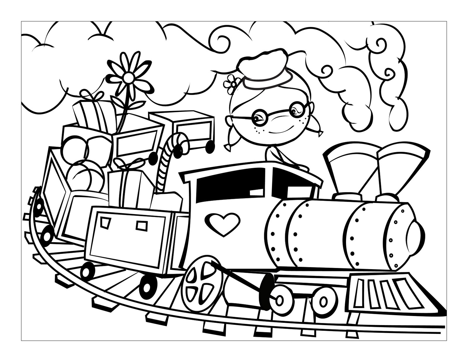Các trang tô màu xe lửa đẹp nhất cho trẻ em