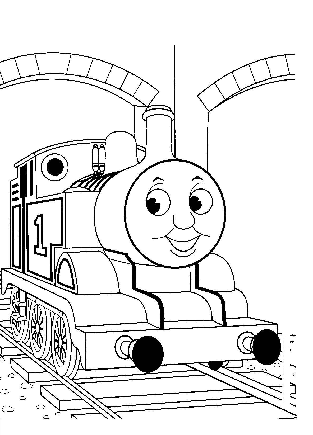 Xe lửa đơn giản để vẽ cho trẻ em