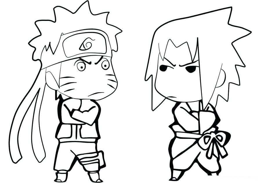Tranh vẽ tô màu Naruto đơn giản cho bé
