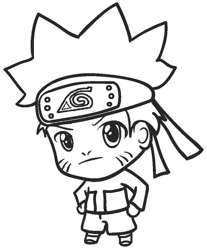 Tranh vẽ tô màu Naruto tô màu đẹp cho bé