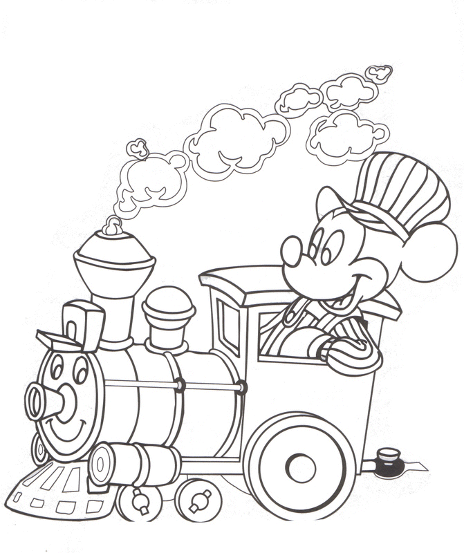 Tranh vẽ tô màu tàu hỏa cho bé