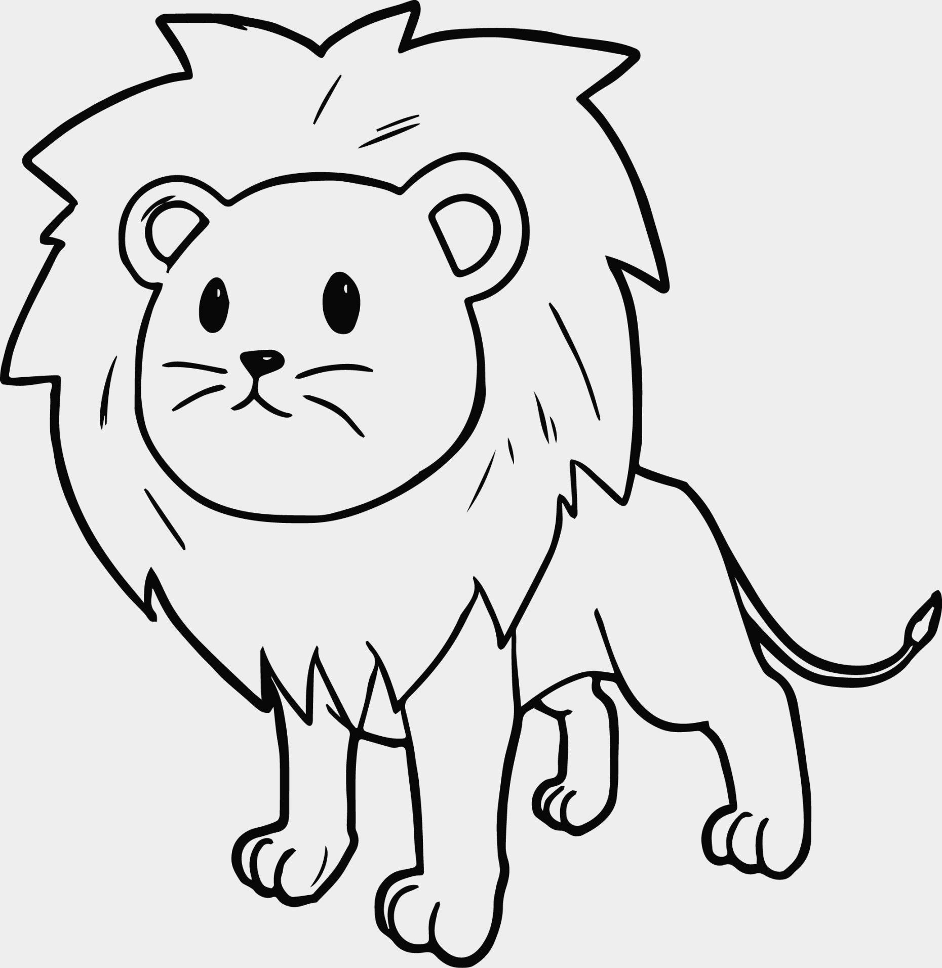 Vẽ sư tử đơn giản để vẽ