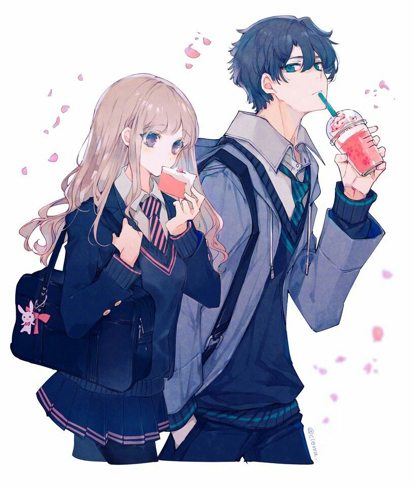 Hình ảnh cặp đôi anime cute
