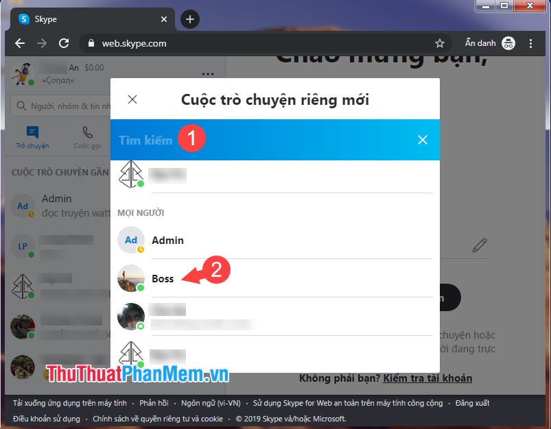 Cách chat, sử dụng Skype trên trình duyệt web không cần cài phần mềm