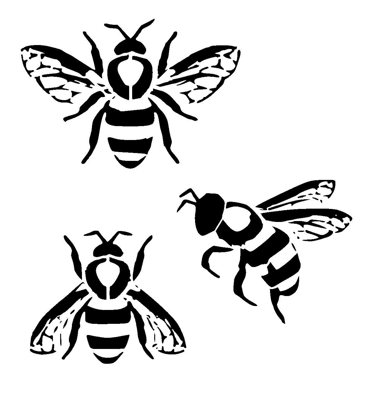 Tranh tô màu sắc thân phụ con cái ong dáng vẻ không giống nhau