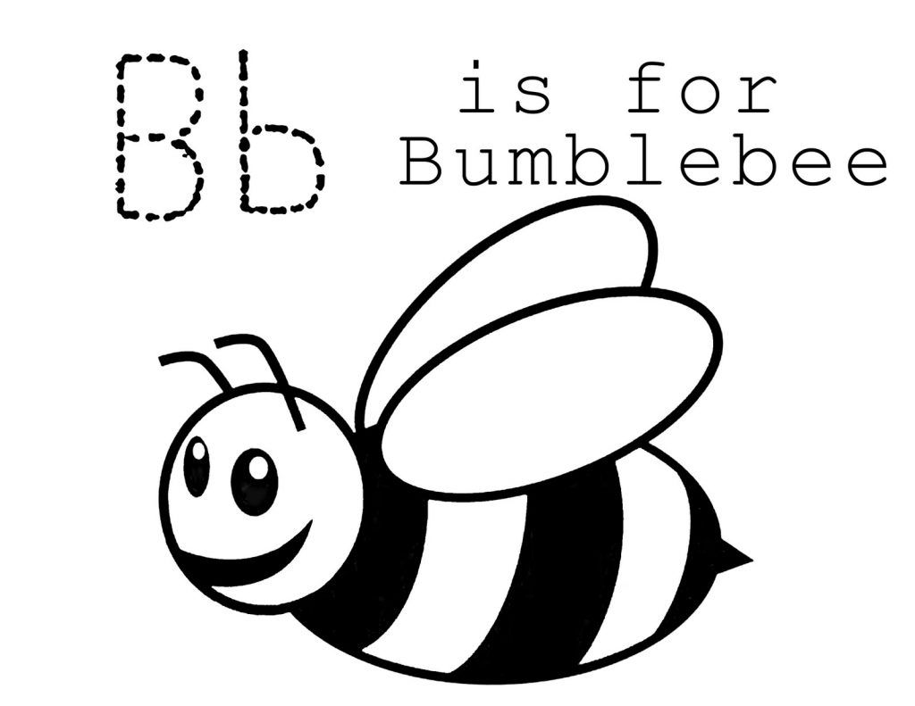 Tranh tô màu bé bong Bb Bumblebee