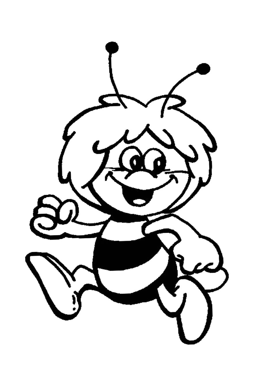 Tranh tô màu sắc cậu nhỏ bé ong đem làn tóc tài tử
