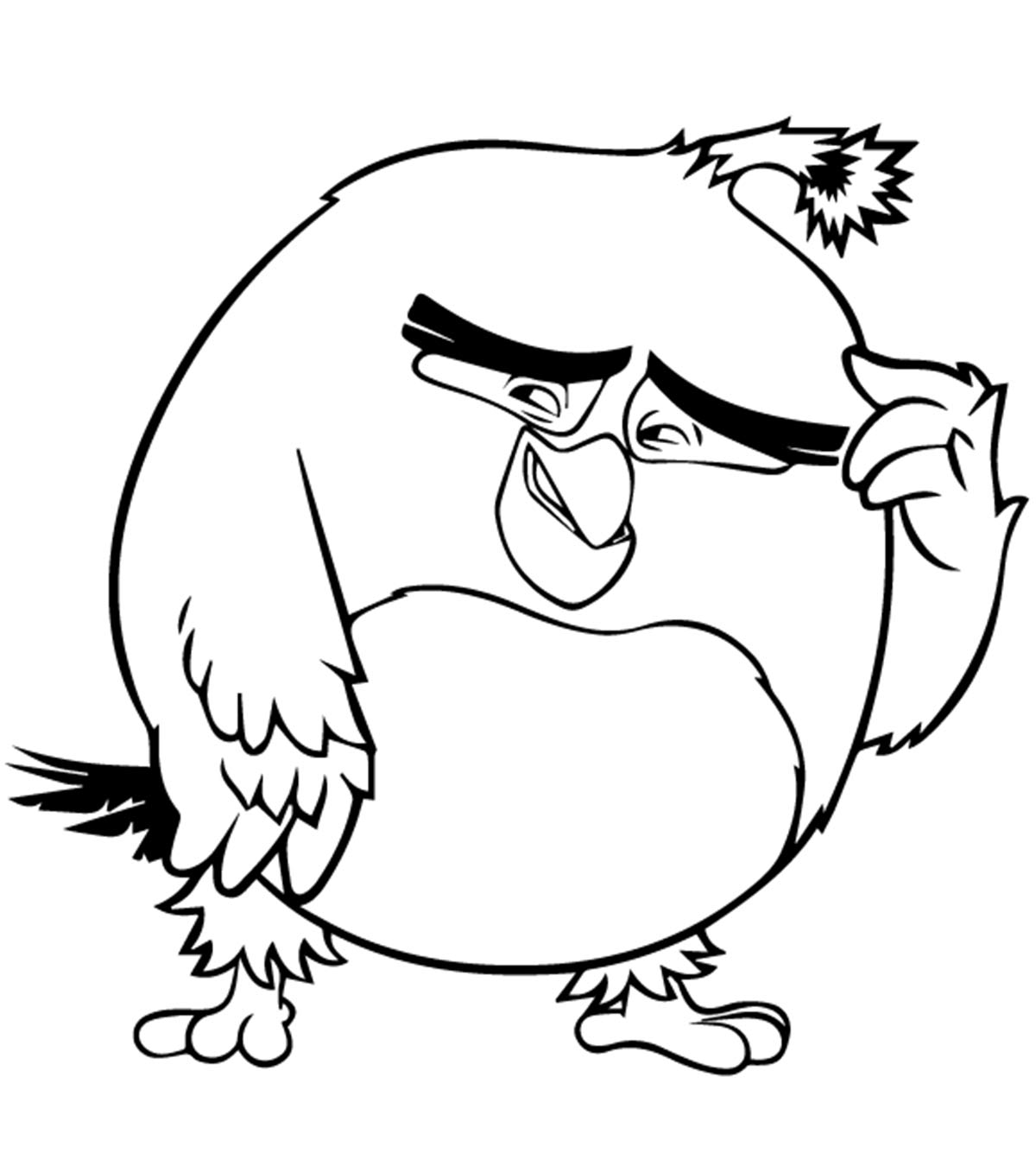 Tranh tô màu chim tức giận Angry bird