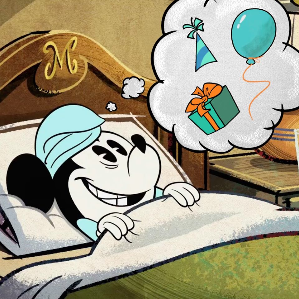 Chuột Mickey mơ mộng về những món quà