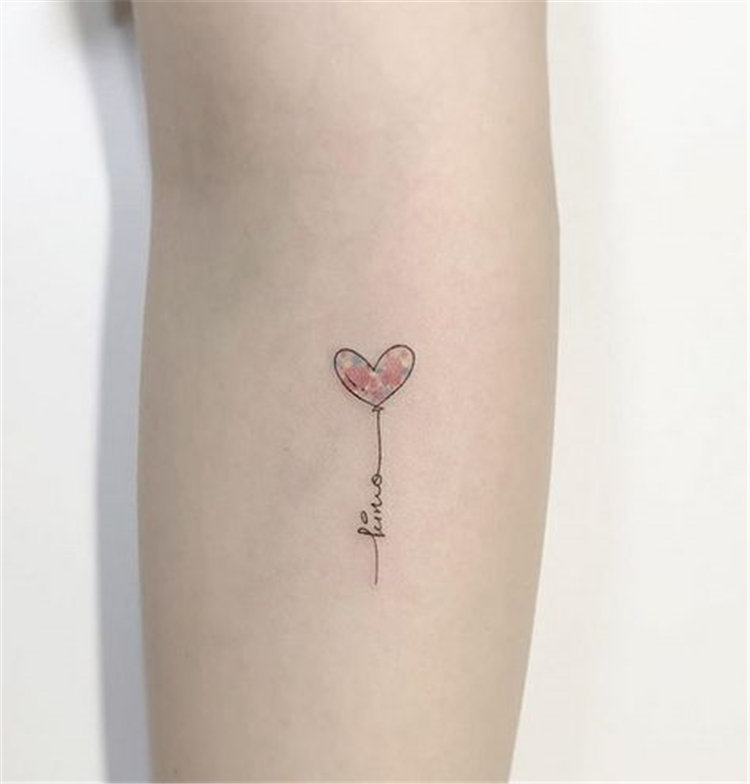 Tattoo hình trái tim mini