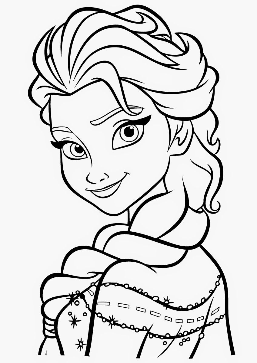 Tranh tô color nữ vương băng giá chỉ Elsa vô phim Frozen