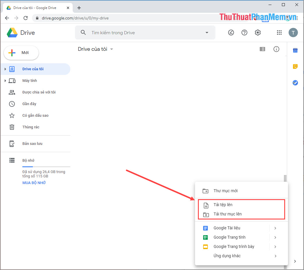 Cách Tải File Lên Google Drive, Upload File Lên Google Drive