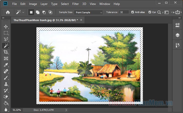 Cách làm khung ảnh trong Photoshop