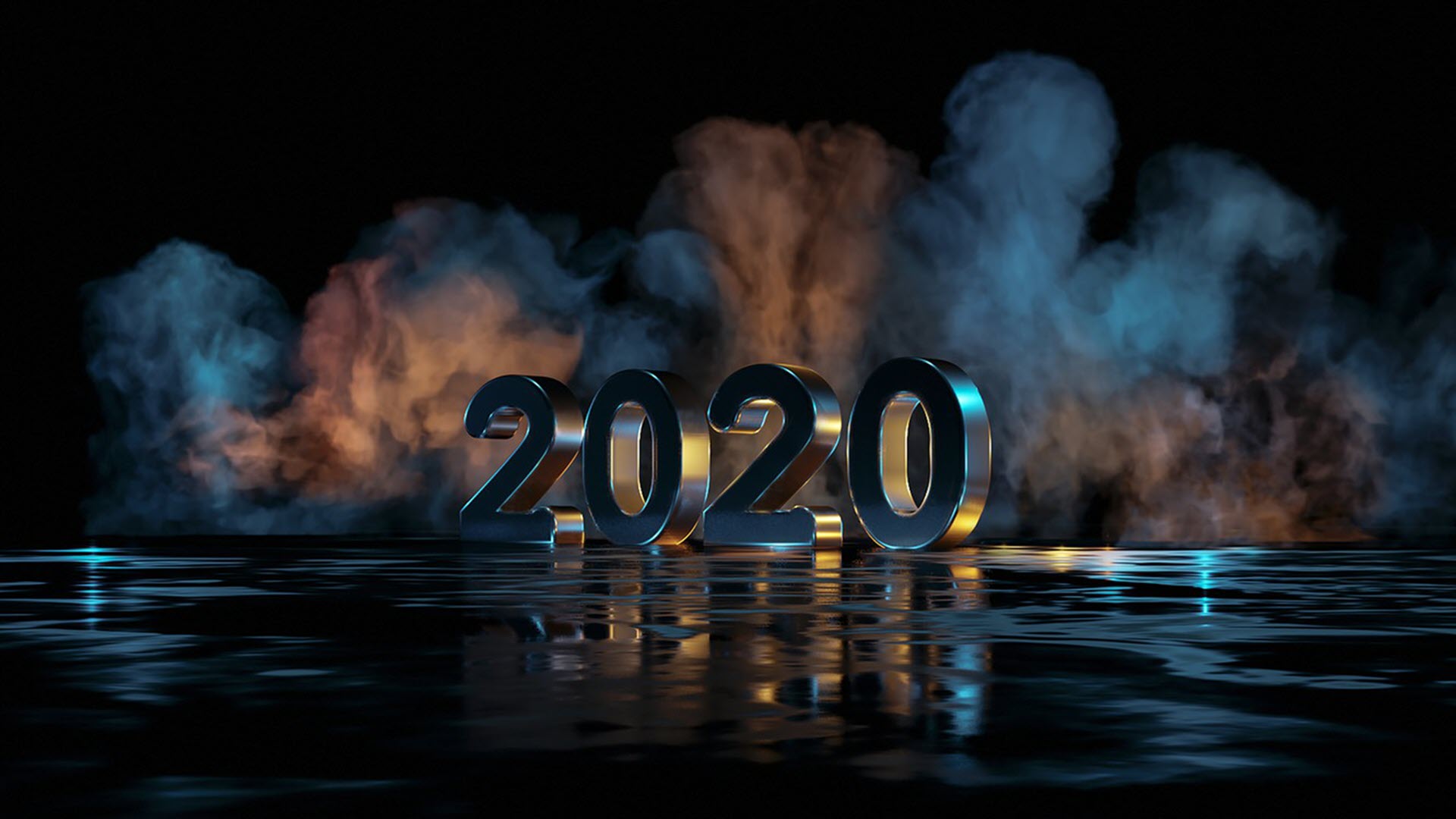 Hình nền 3D năm mới 2020