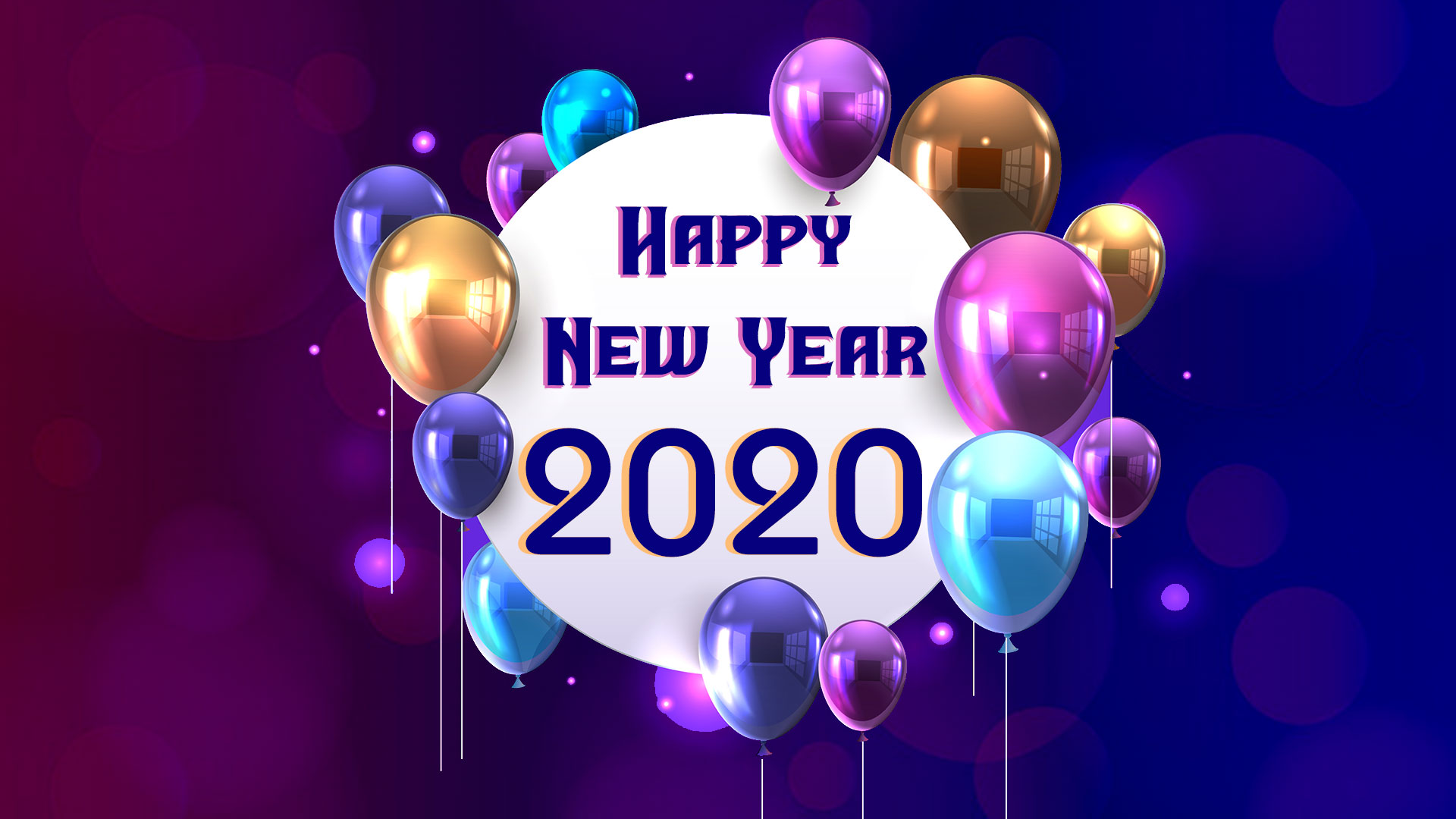 Hình nền chúc mừng năm mới 2020 cực đẹp